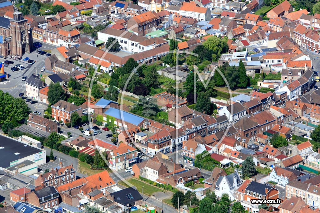 Photo arienne de Annullin (Quartier de l'Eglise)