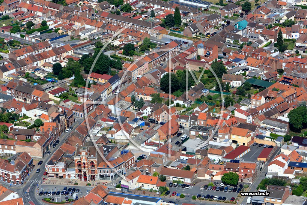 Photo arienne de Annullin (Quartier de l'Eglise)