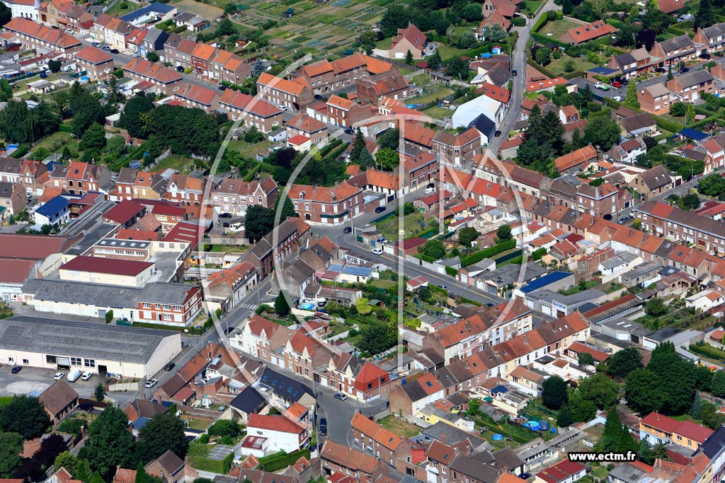 Photo arienne de Annullin (Quartier de l'Eglise)