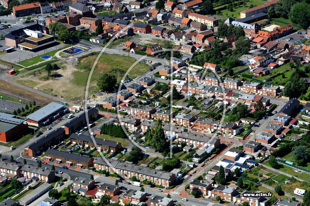 Photo arienne de Auby (Quartier de la Rue Denis Cordonnier)