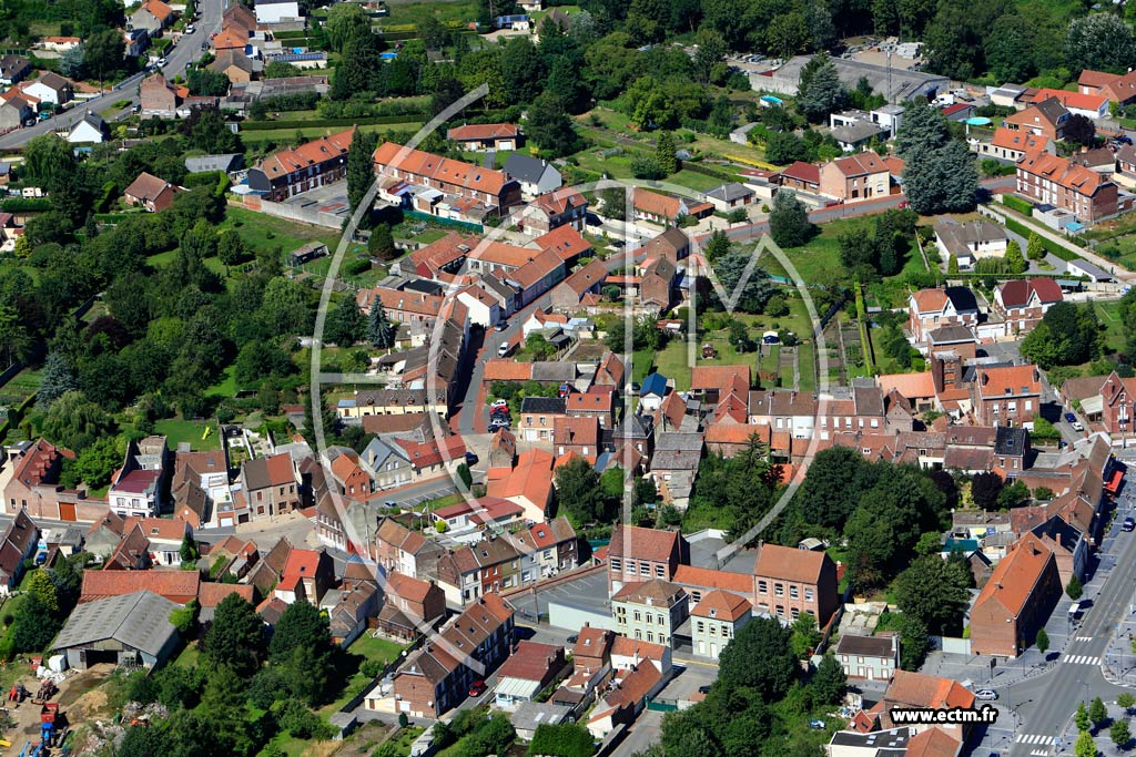 Photo arienne de Auby (Quartier du Collge Victor Hugo)