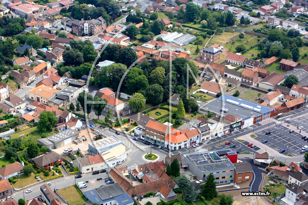 Photo arienne de Barlin (Place Salengro)
