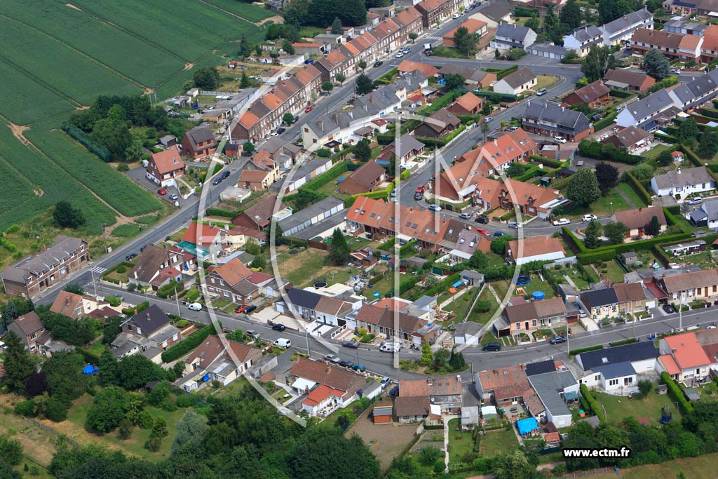 Photo arienne de Barlin (Rue de Frsnicourt)