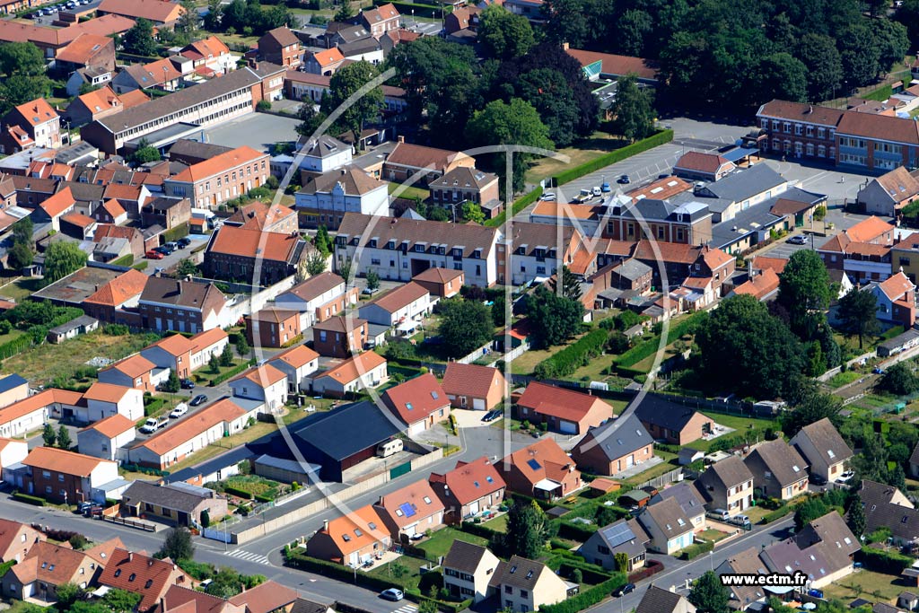 Photo arienne de Bauvin (Quartier Rue Ferrer)