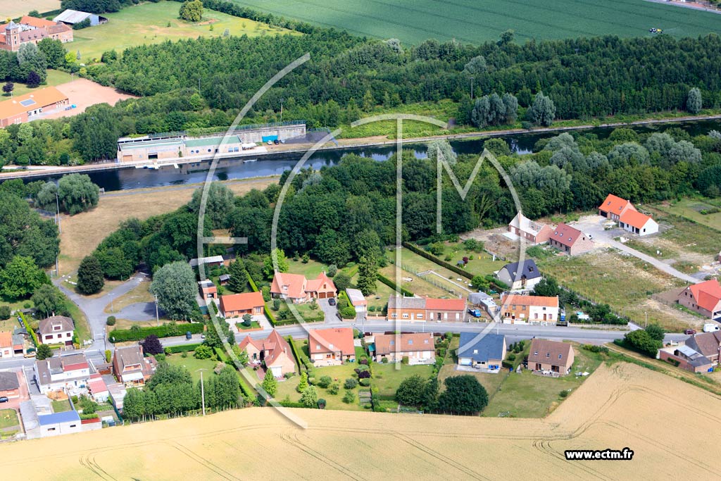 Photo arienne de Beuvry (Chemin de Hallage)