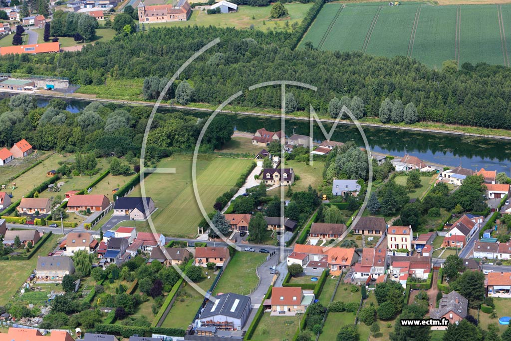 Photo arienne de Beuvry (Chemin de Hallage)