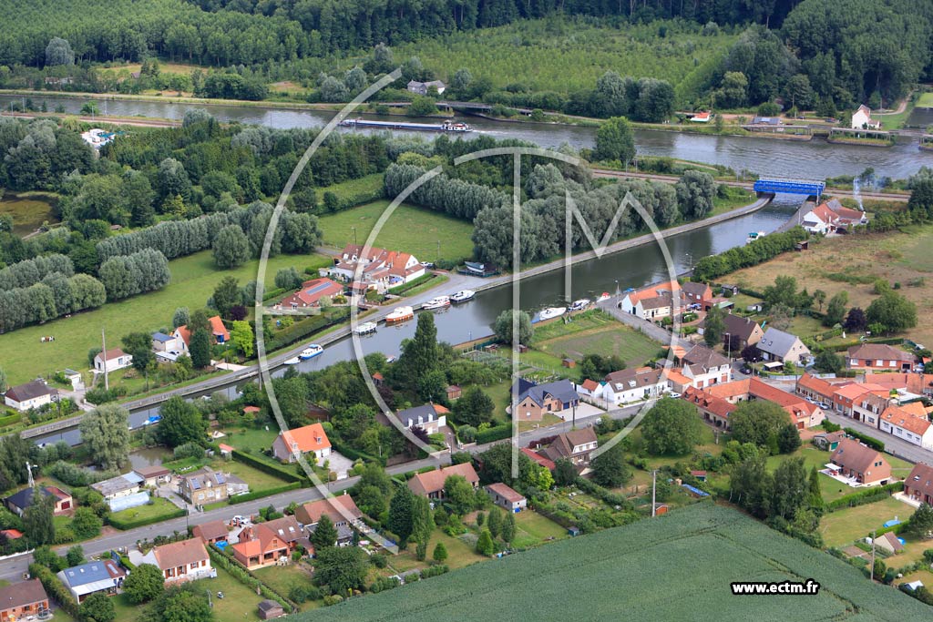 Photo arienne de Beuvry (Chemin de Hallage)