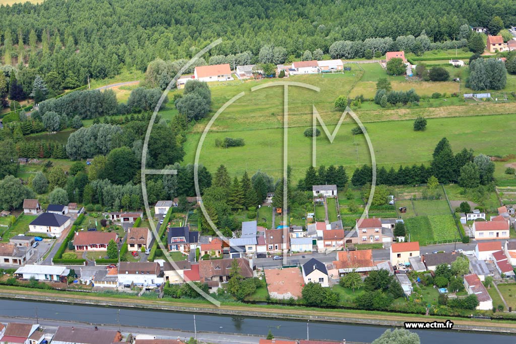 Photo arienne de Beuvry (Chemin de Hallage)