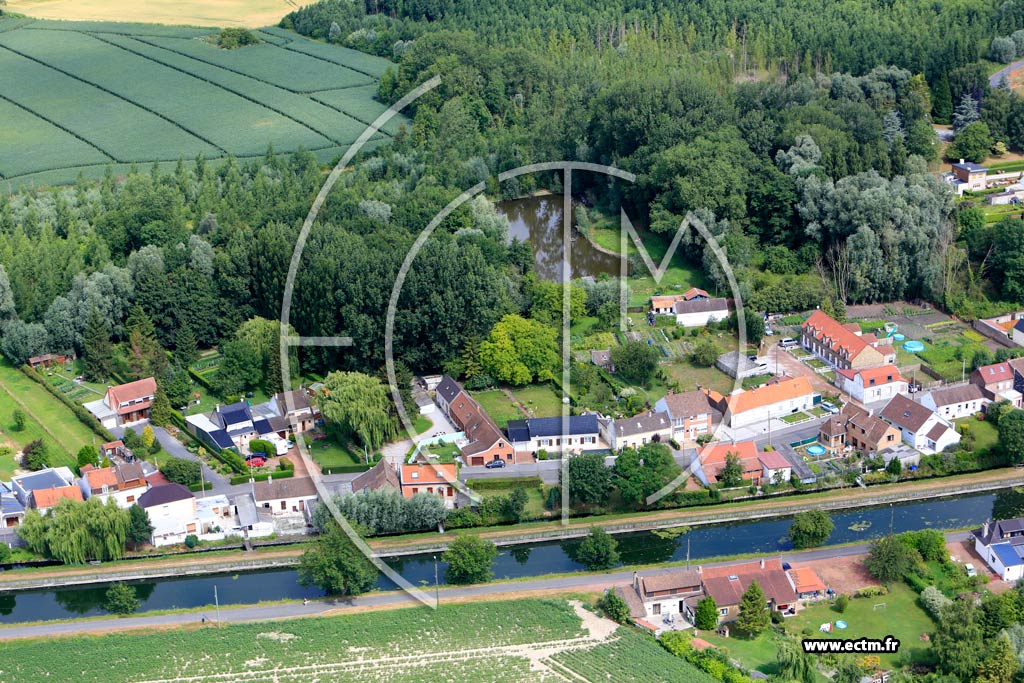 Photo arienne de Beuvry (Chemin de Hallage)