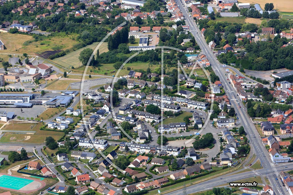 Photo arienne de Beuvry (Rocade Nord)