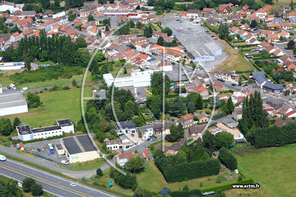 Photo arienne de Beuvry (Route de Lille)