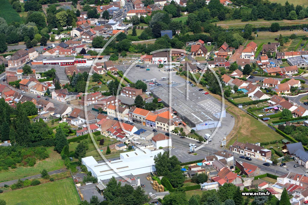 Photo arienne de Beuvry (Route de Lille)