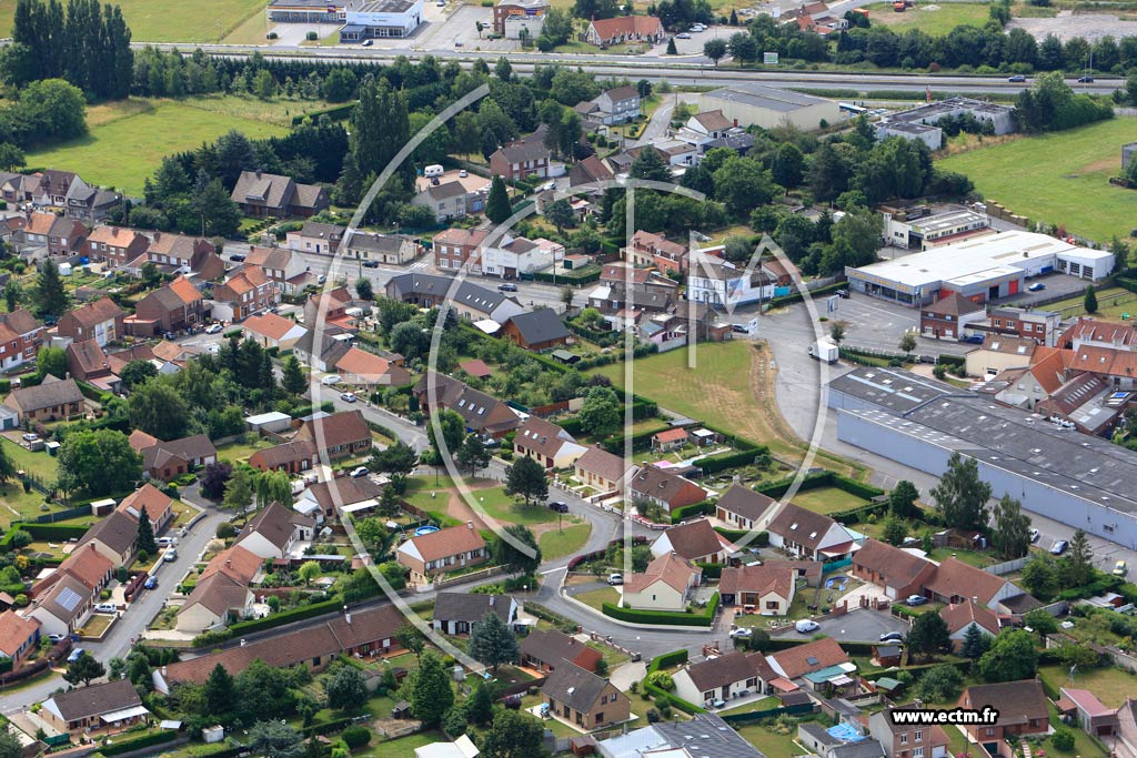 Photo arienne de Beuvry (Route de Lille)