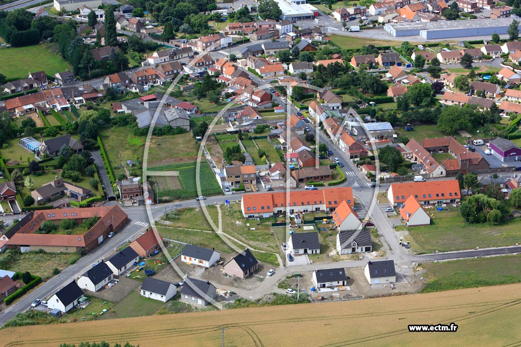 Photo arienne de Beuvry (Route de Lille)