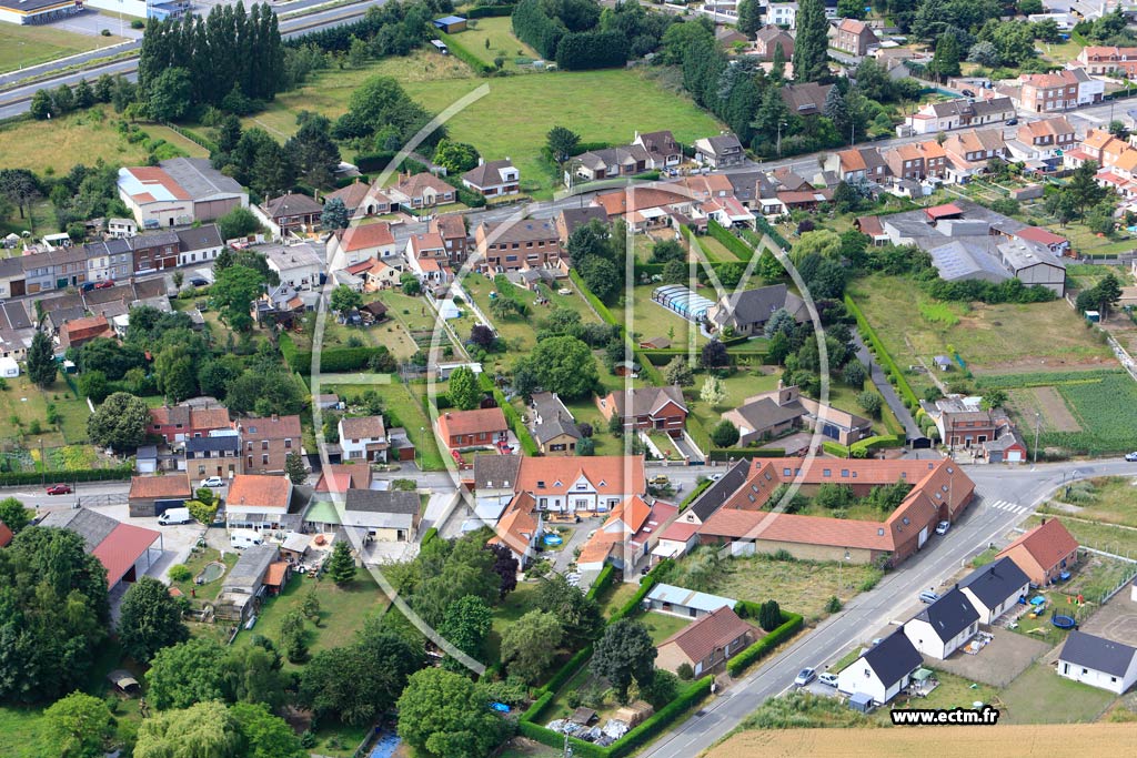 Photo arienne de Beuvry (Route de Lille)