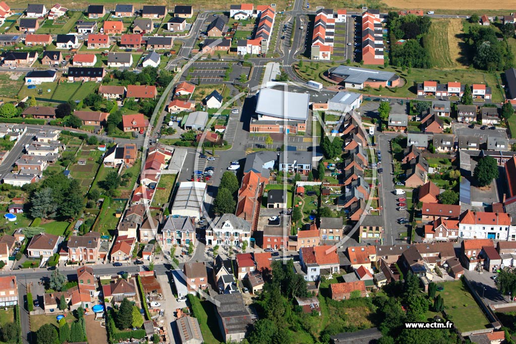 Photo arienne de Billy-Berclau (Quartier Franois Mitterand)