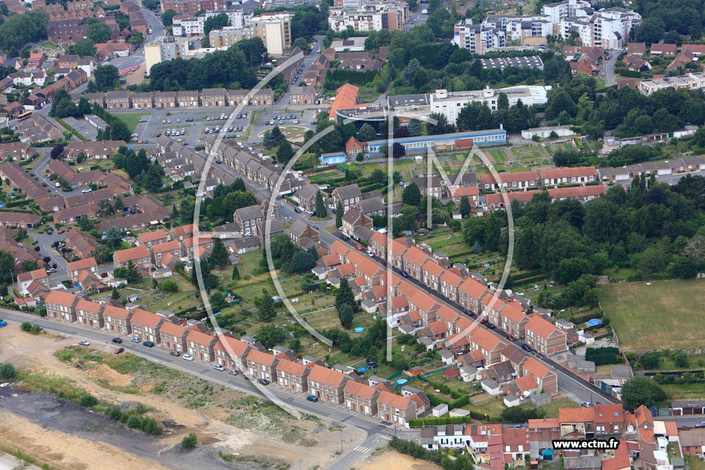 Photo arienne de Bruay-la-Buissire (Quartier Raoul Briquet)