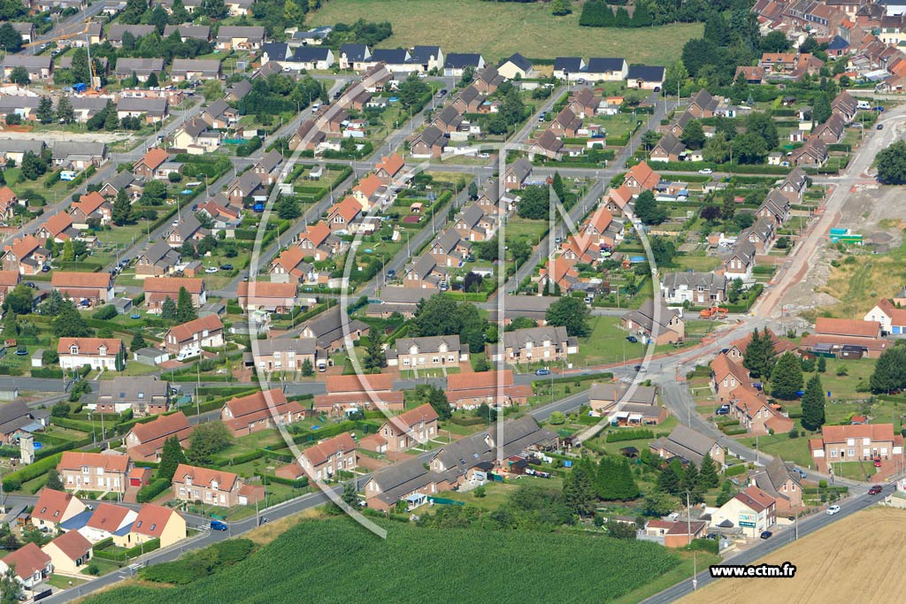 Photo arienne de Bully-les-Mines (Cit des Alouettes)