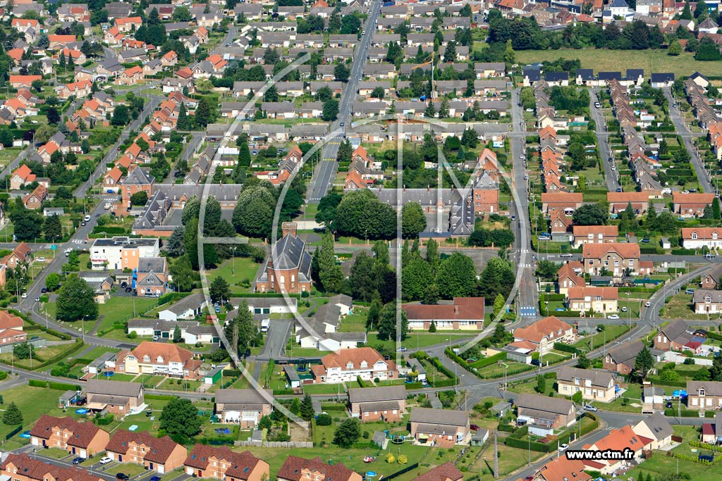 Photo arienne de Bully-les-Mines (Cit des Alouettes)
