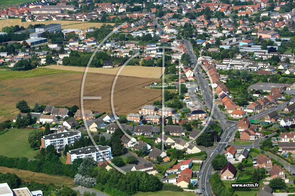Photo arienne de Bully-les-Mines (Cit des Alouettes)