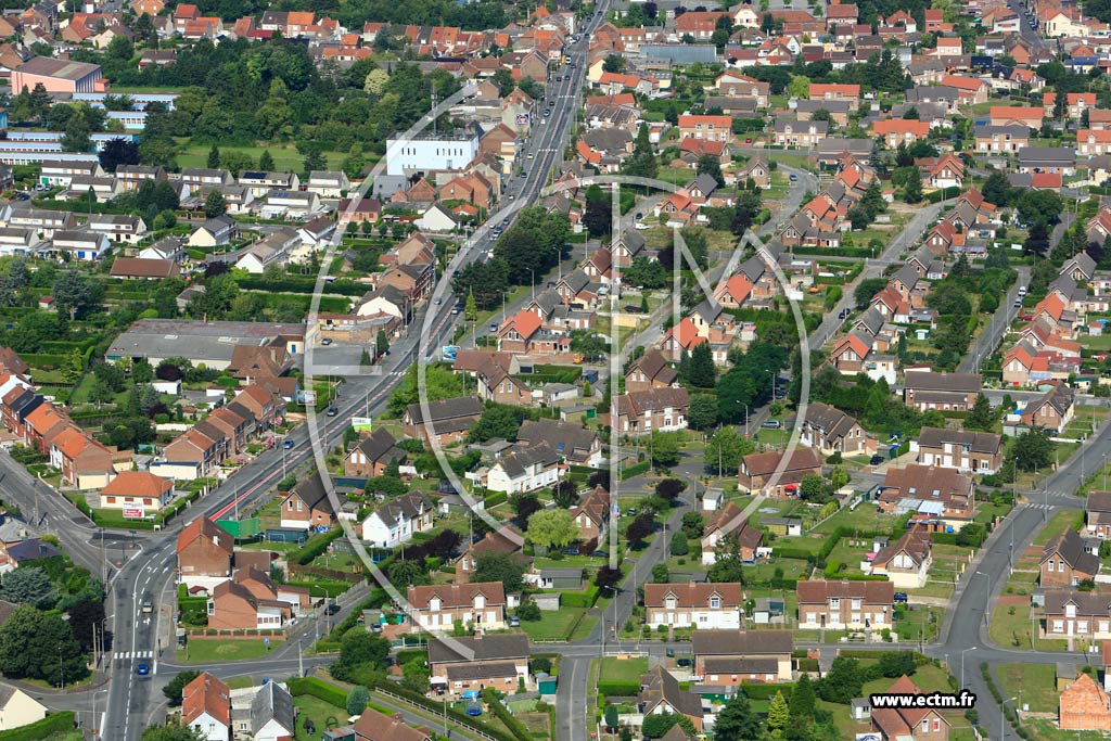 Photo arienne de Bully-les-Mines (Cit des Alouettes)