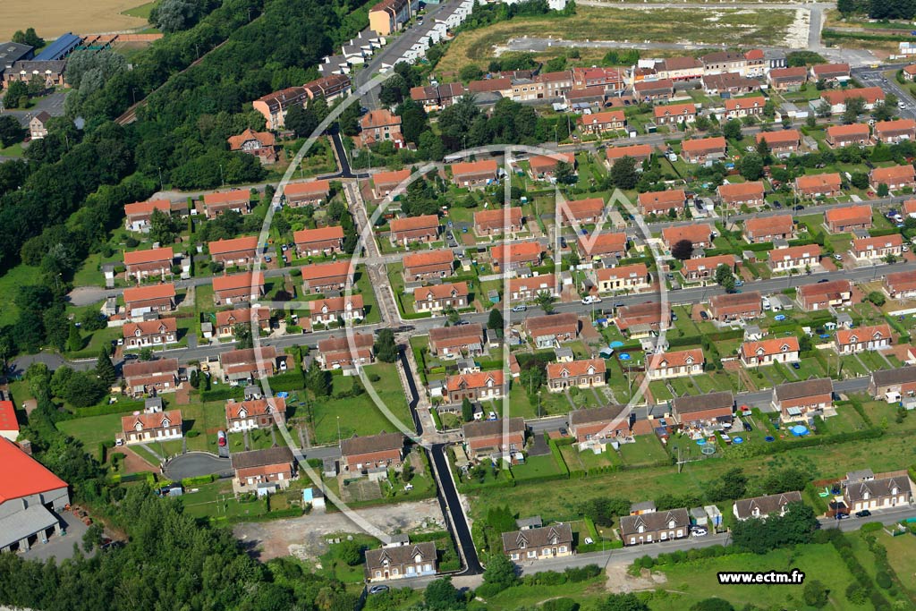 Photo arienne de Bully-les-Mines (Quartier de la Cit de la Libert)