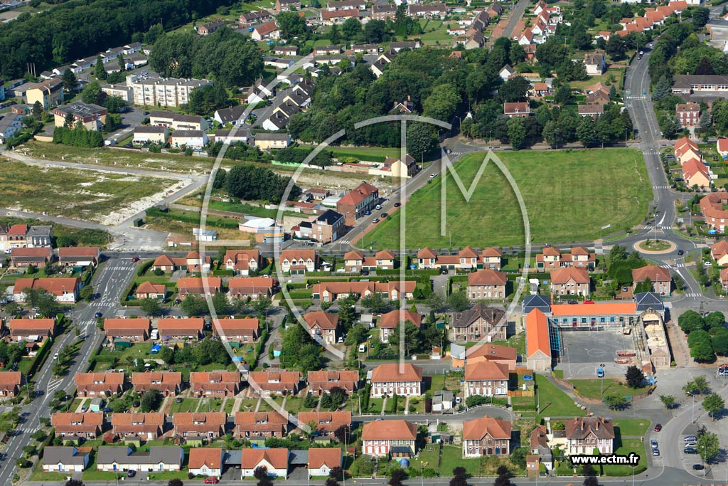 Photo arienne de Bully-les-Mines (Quartier de la Cit de la Libert)