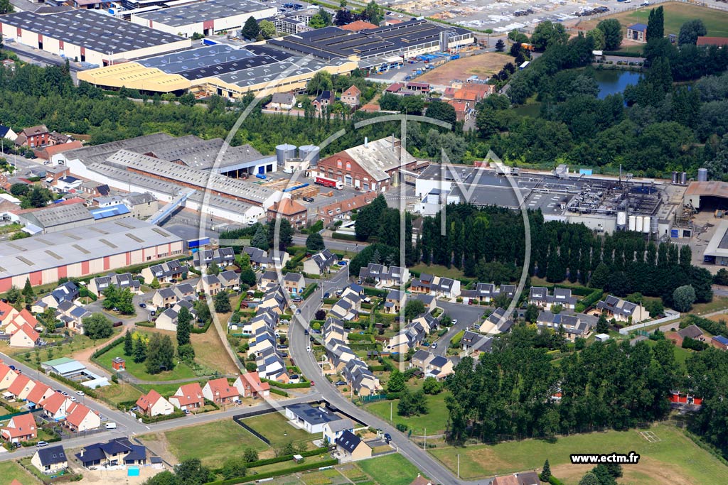 Photo arienne de Bthune (Quartier des Myosotis)