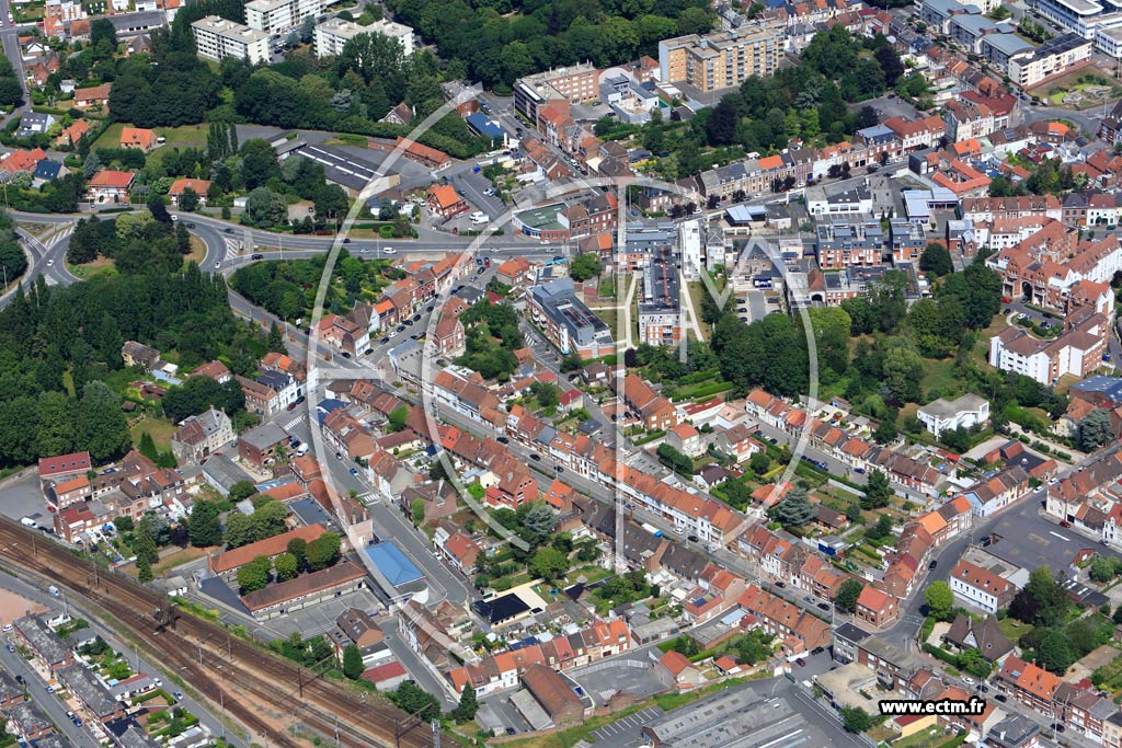 Photo arienne de Bthune (Quartier Marchal Juin)