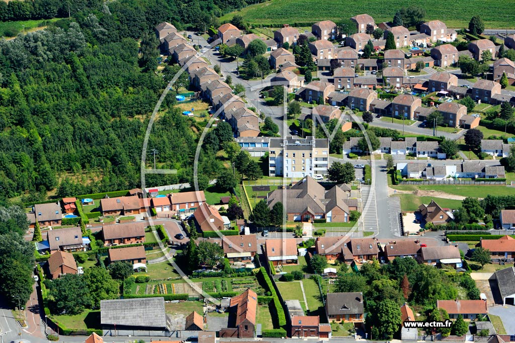 Photo arienne de Courcelles-ls-Lens