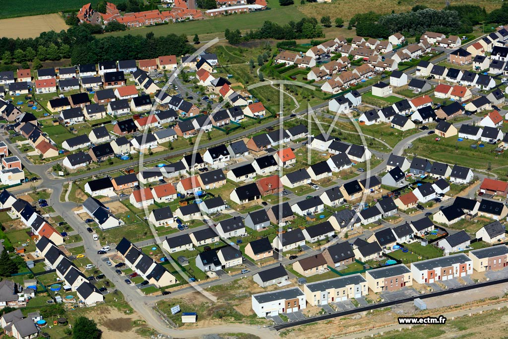 Photo arienne de Courcelles-ls-Lens (La Marlire)