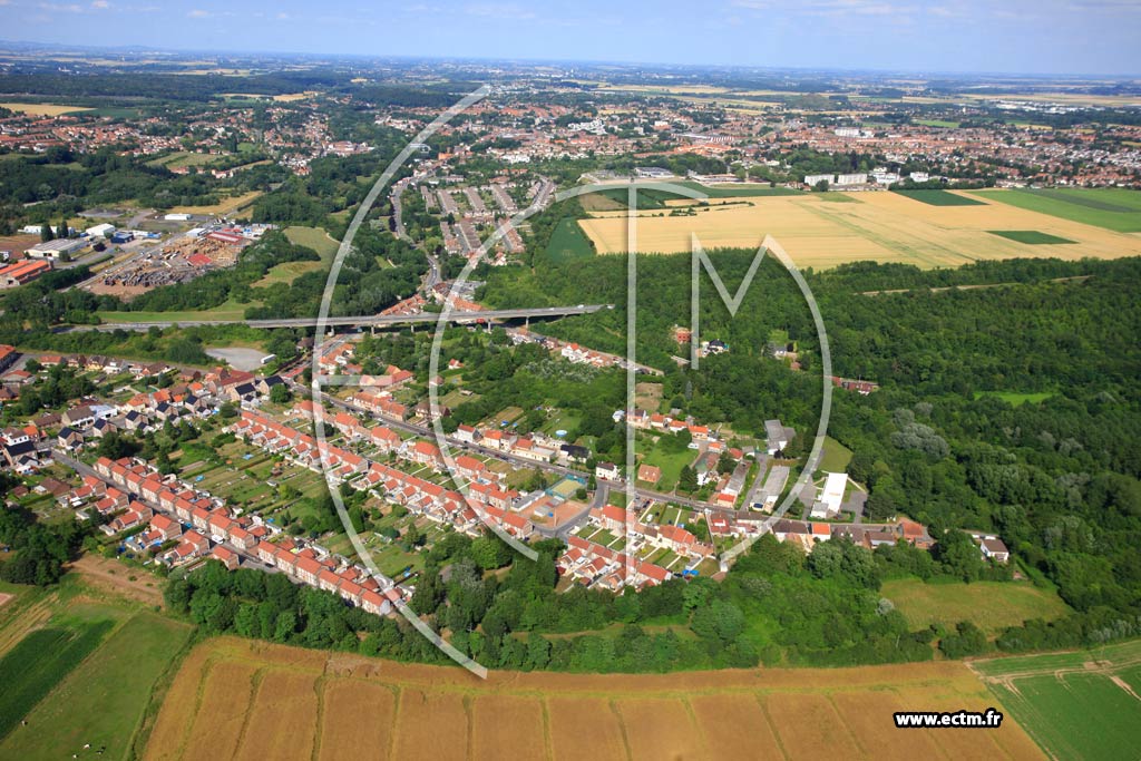 Photo arienne de Divion (Cit du Transvaal)