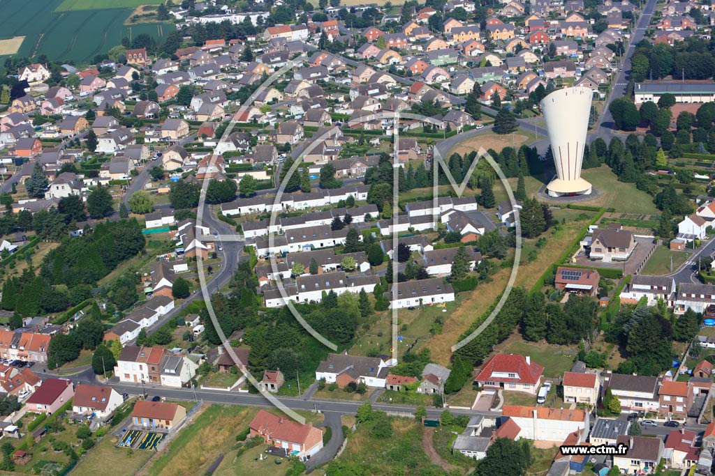 Photo arienne de Hersin-Coupigny (Quartier du Chteau d'eau)