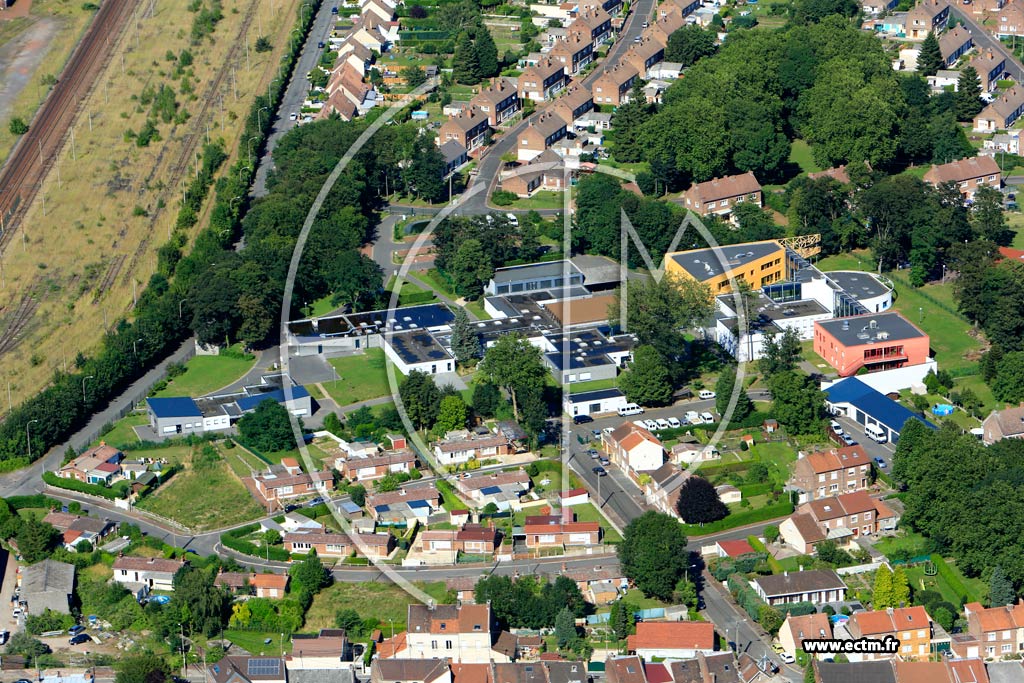 Photo arienne de Hnin-Beaumont (Quartier de Lasare Carnot)