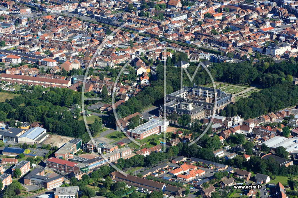 Photo arienne de Lens (Facult des Sciences)