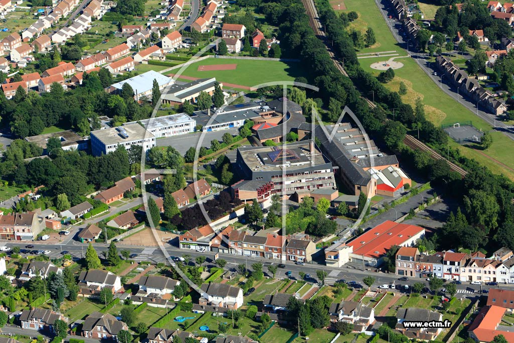 Photo arienne de Lens (Quartier de l'IUT)