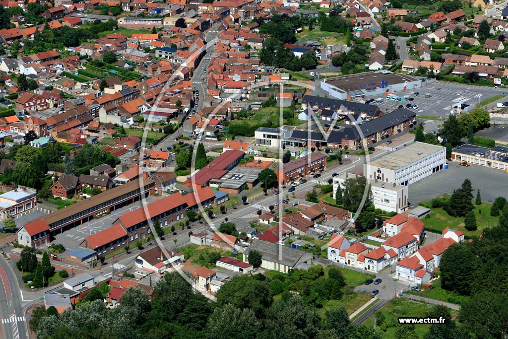 Photo arienne de Libercourt (Quartier de la Rue Cyprien Quinet)
