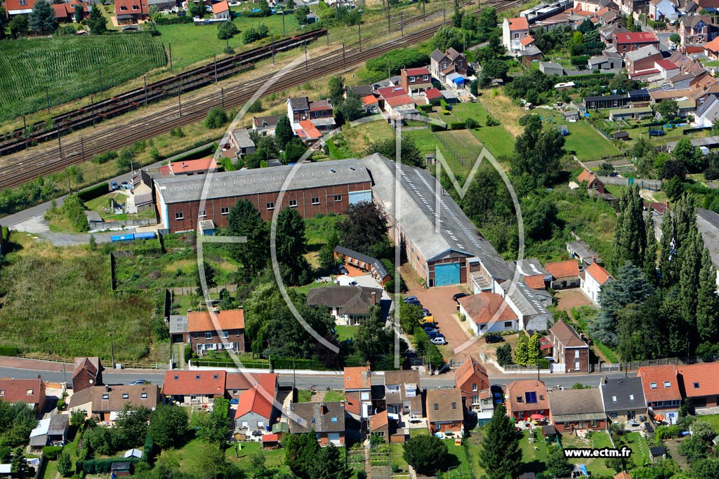Photo arienne de Libercourt (Quartier de la Rue Cyprien Quinet)