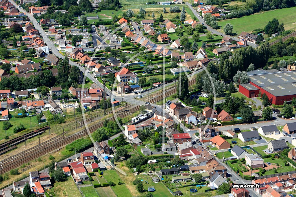 Photo arienne de Libercourt (Quartier de la Rue Cyprien Quinet)