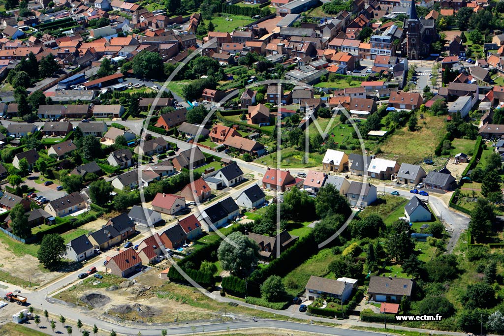 Photo arienne de Libercourt (Quartier de la Rue Cyprien Quinet)