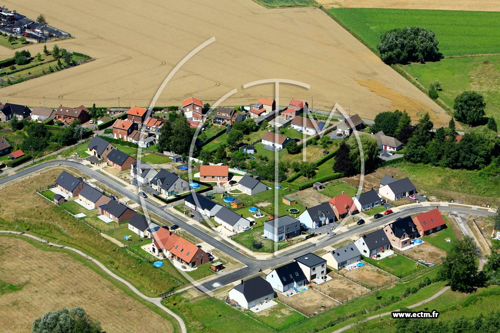 Photo arienne de Libercourt (Quartier de la Rue Cyprien Quinet)