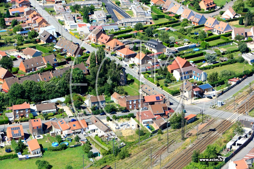 Photo arienne de Libercourt (Quartier de la Rue Franois Delattre)