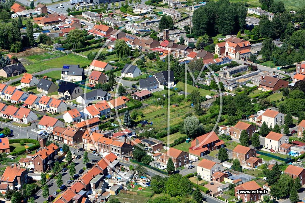 Photo arienne de Libercourt (Quartier de la Rue Franois Delattre)