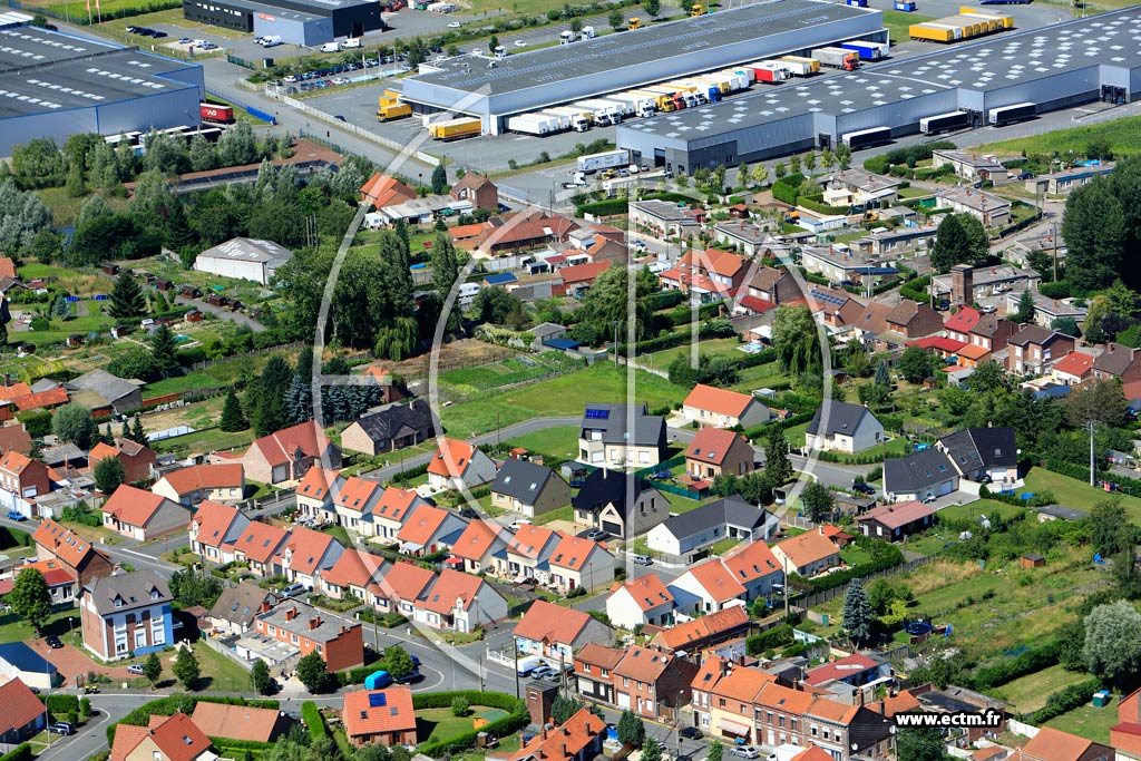 Photo arienne de Libercourt (Quartier de la Rue Franois Delattre)