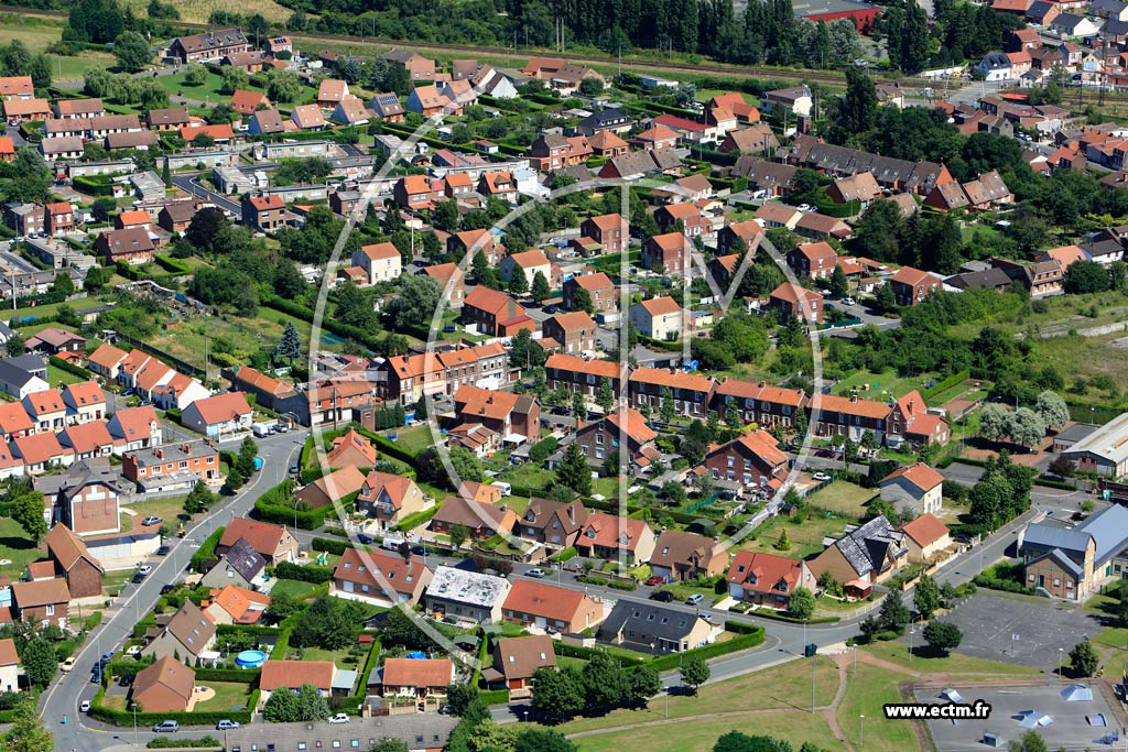 Photo arienne de Libercourt (Quartier de la Rue Franois Delattre)