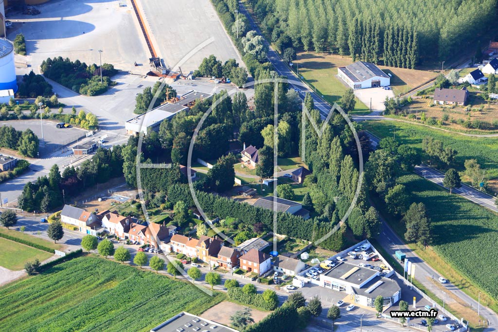 Photo arienne de Lillers (Chemin de la Creuse Dollet)