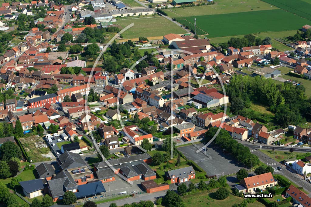 Photo arienne de Loos-en-Gohelle (Place de la Rpublique)