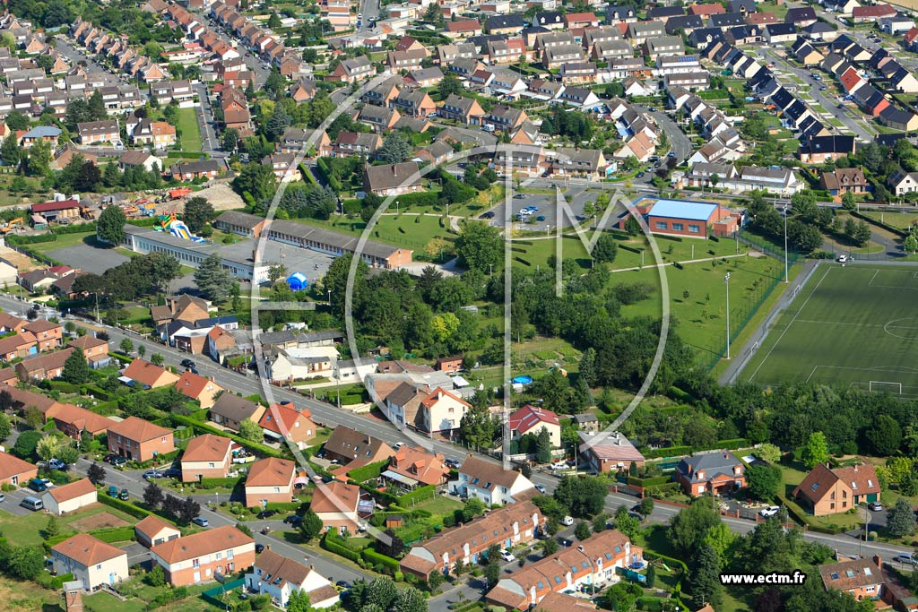 Photo arienne de Loos-en-Gohelle (Rue de Denfert Rochereau)