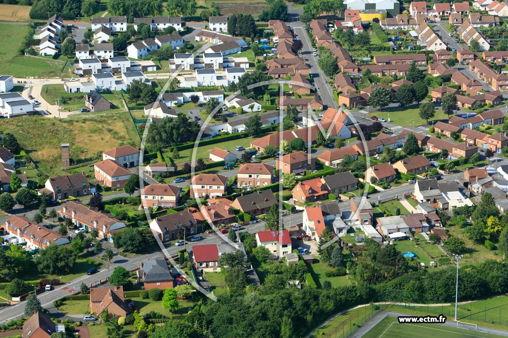 Photo arienne de Loos-en-Gohelle (Rue de Denfert Rochereau)