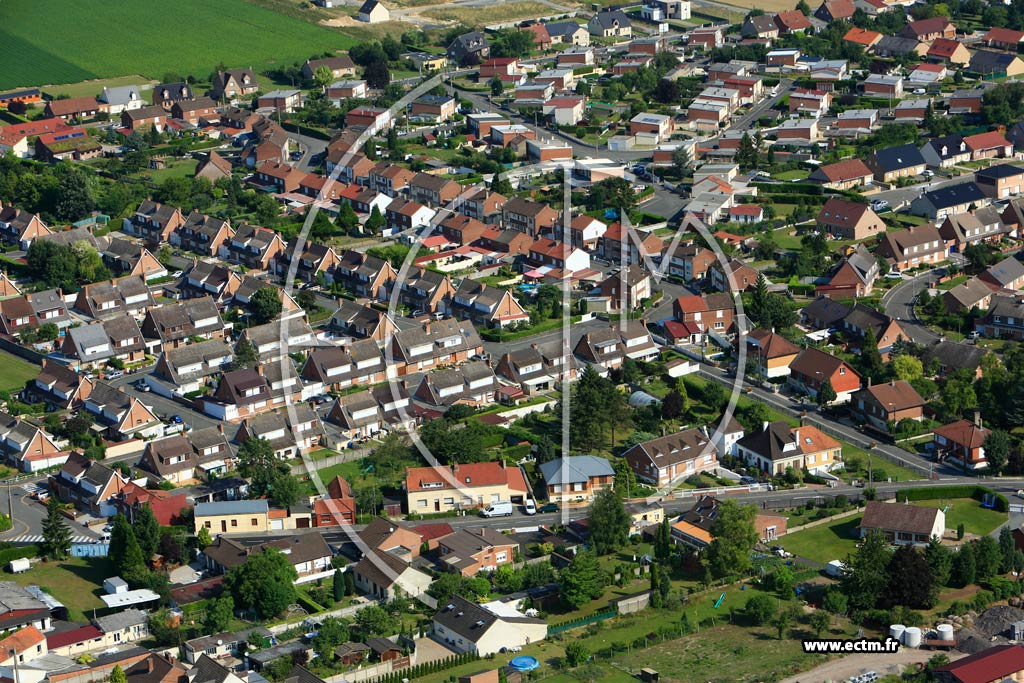 Photo arienne de Loos-en-Gohelle (Rue des Oeillets)